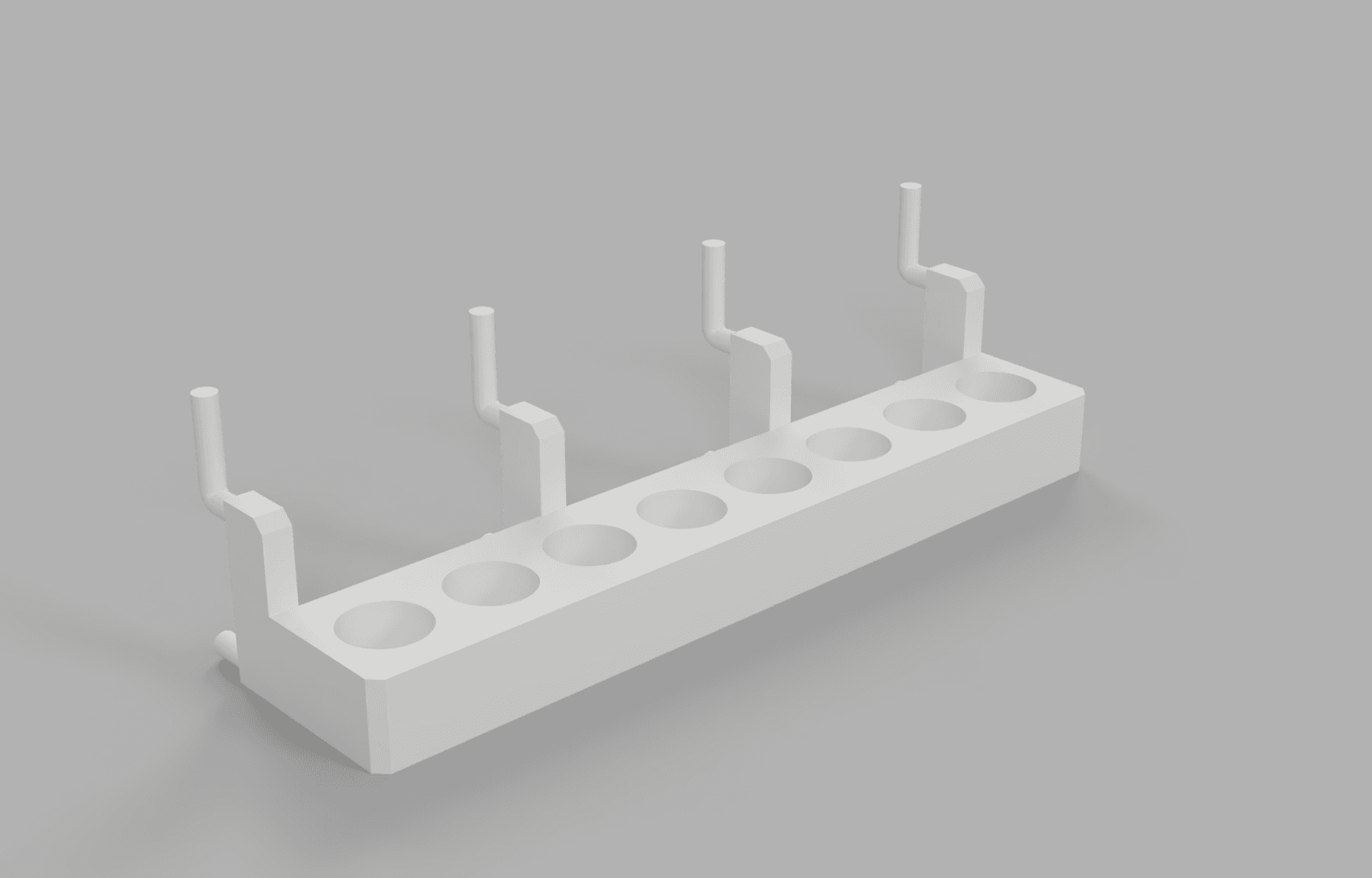 Husky Precision Screwdriver Pegboard Holder 3d model