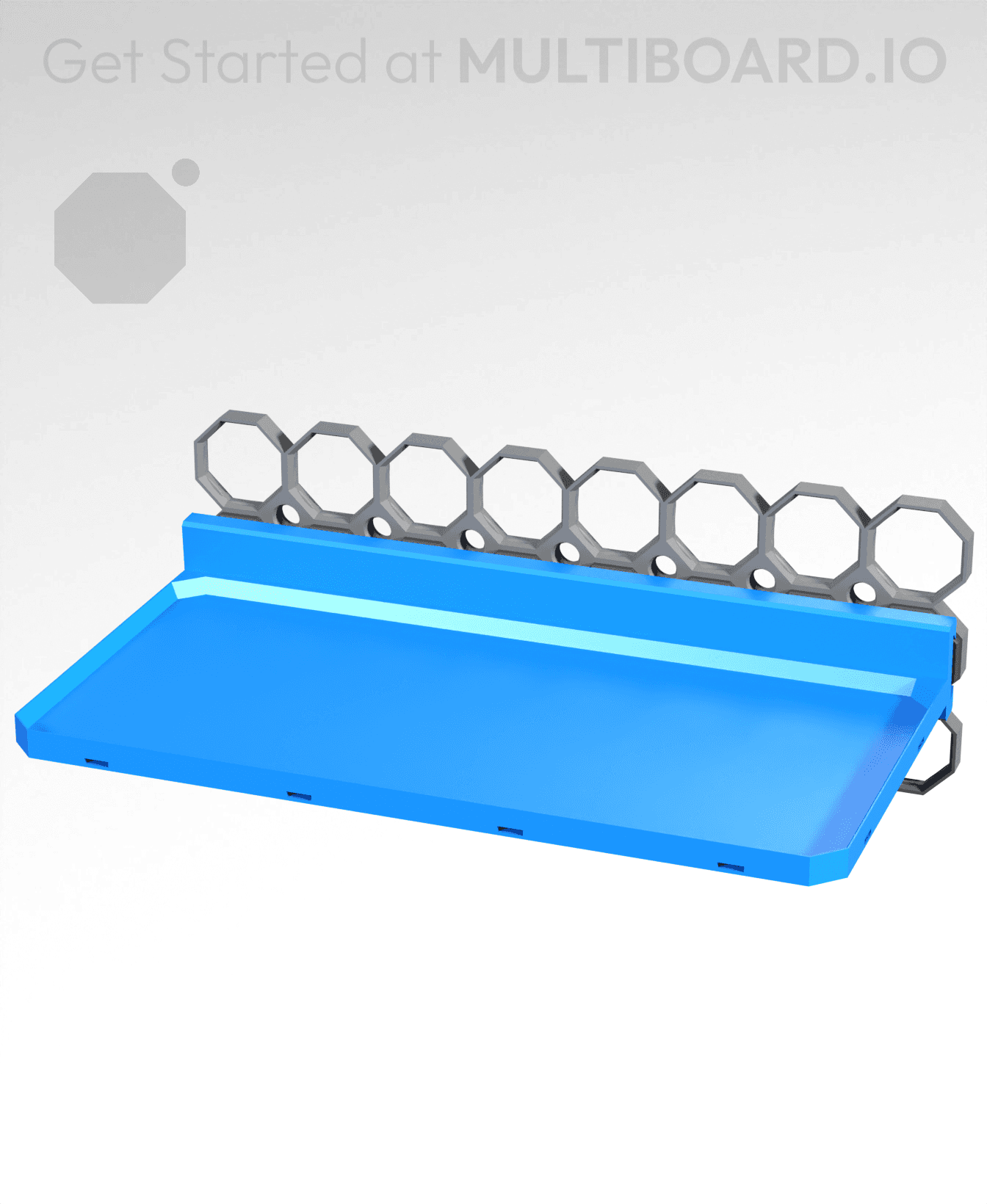 4x2 Shelf - Rail Slider 3d model