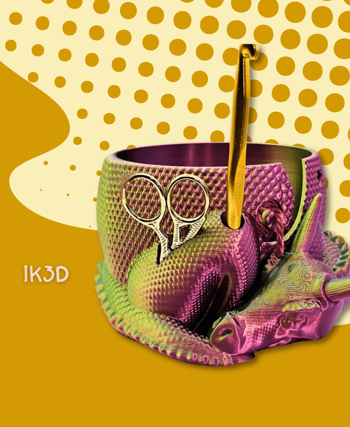 Dragon Yarn Bowl 3d model