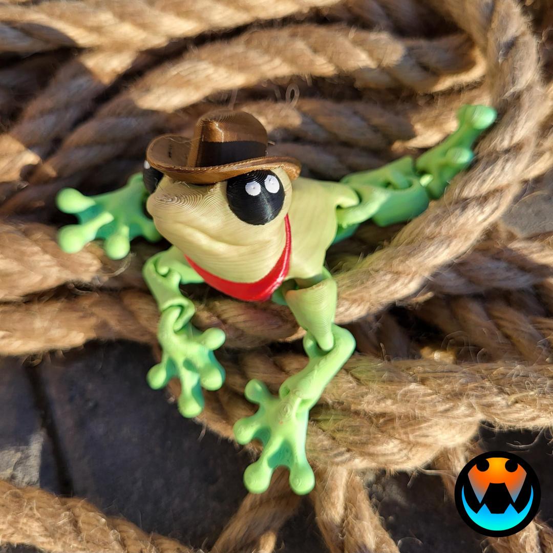 Cowboy Frog 3d model