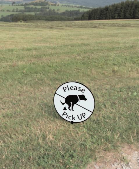 Dog Poop Sign 3d model