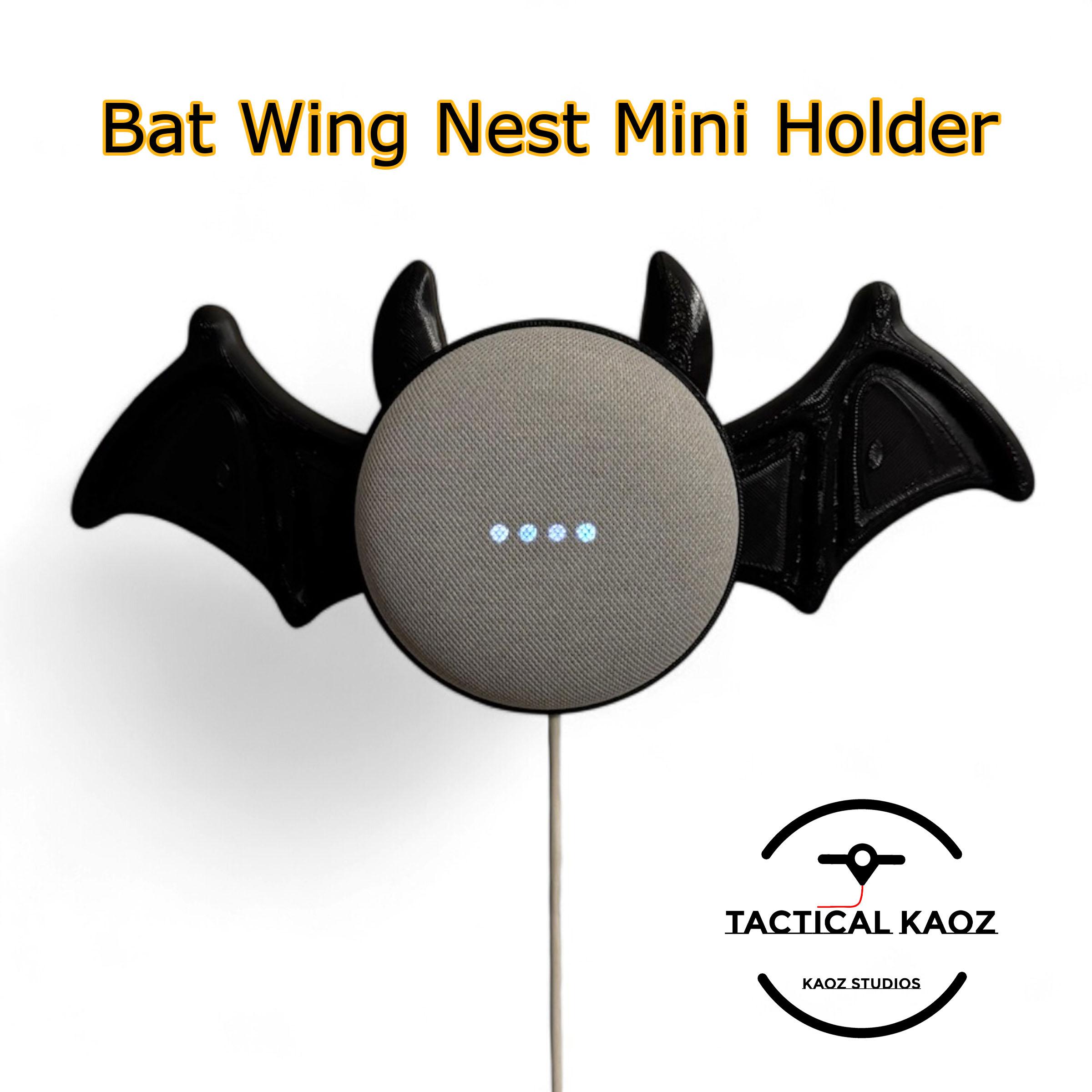 Bat Wing Google Nest Mini 2 Holder 3d model