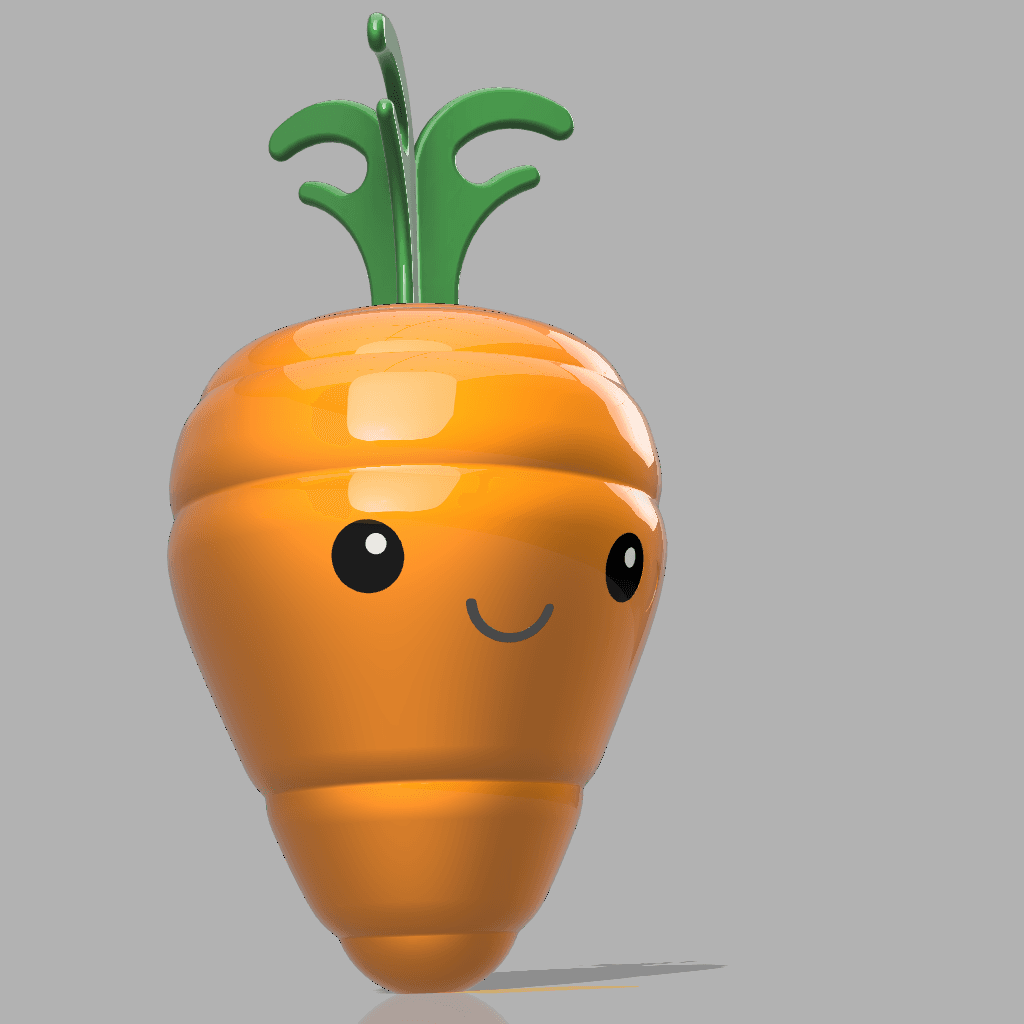 KAWAII CARROT - STASH CONTAINER  3d model