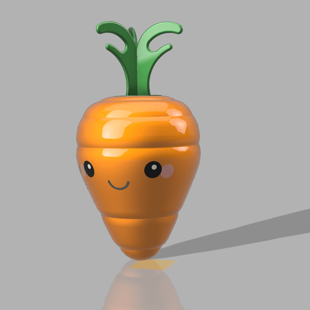 KAWAII CARROT - STASH CONTAINER  3d model