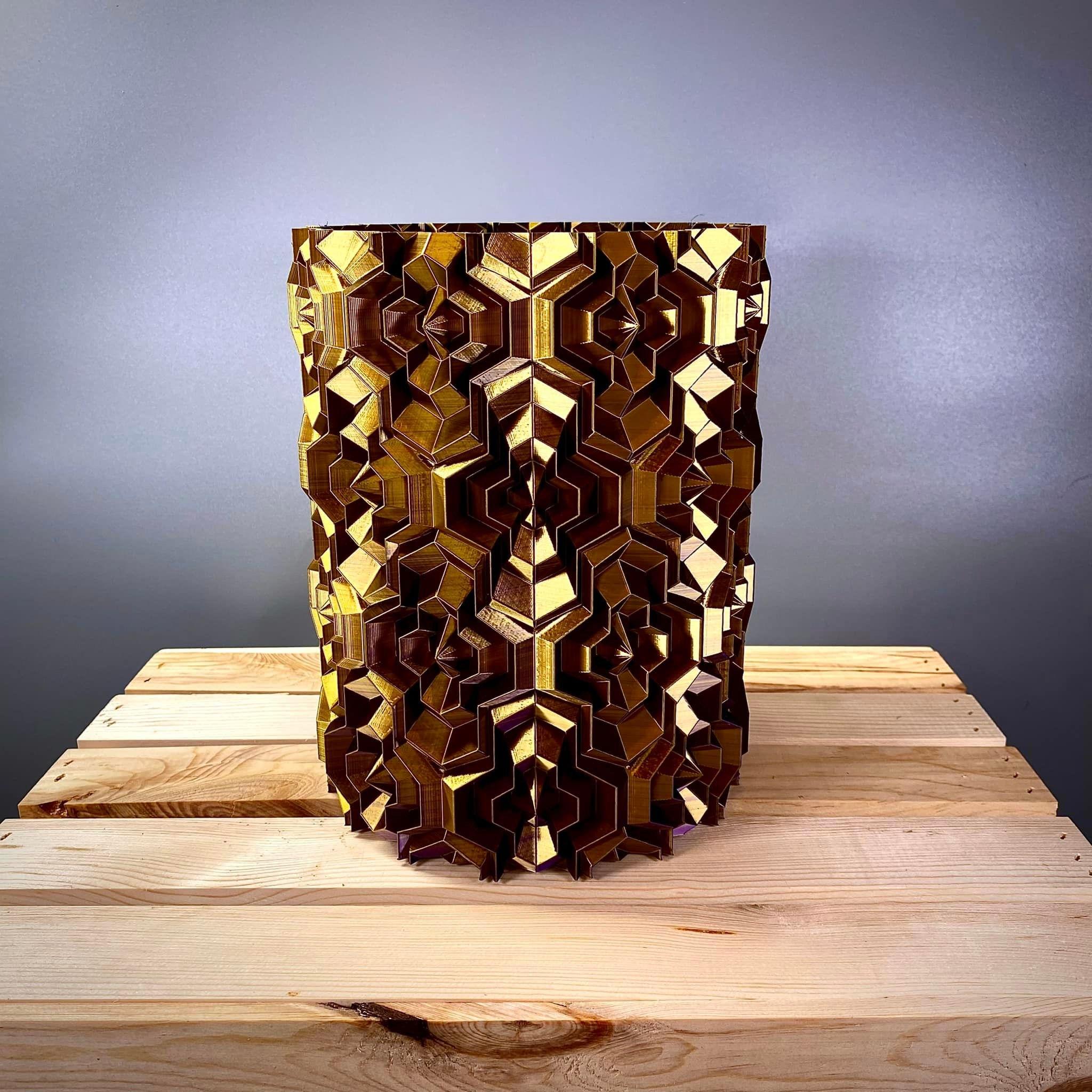 Tetrahex Ripple Vase  3d model