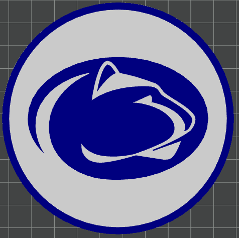 Pennsylvania State University (Penn State) Coaster - Bambu AMS 3d model