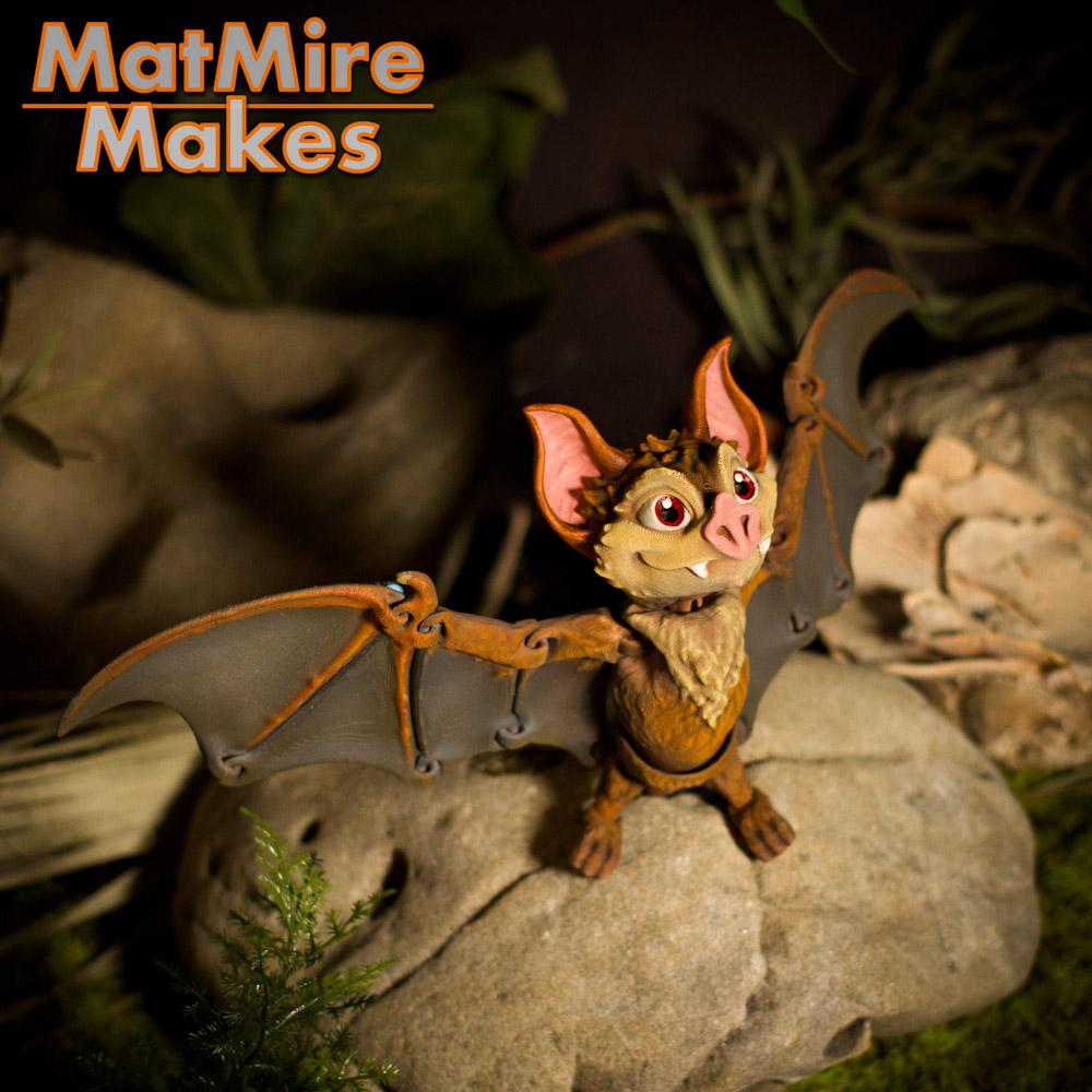 Articulated Bat- Articulated Figure 3d model