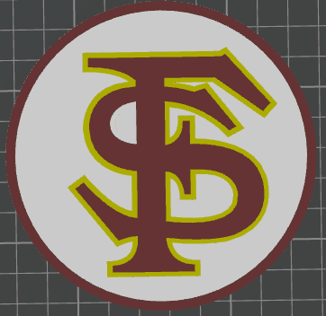 Florida State University Coaster - Bambu AMS 3d model