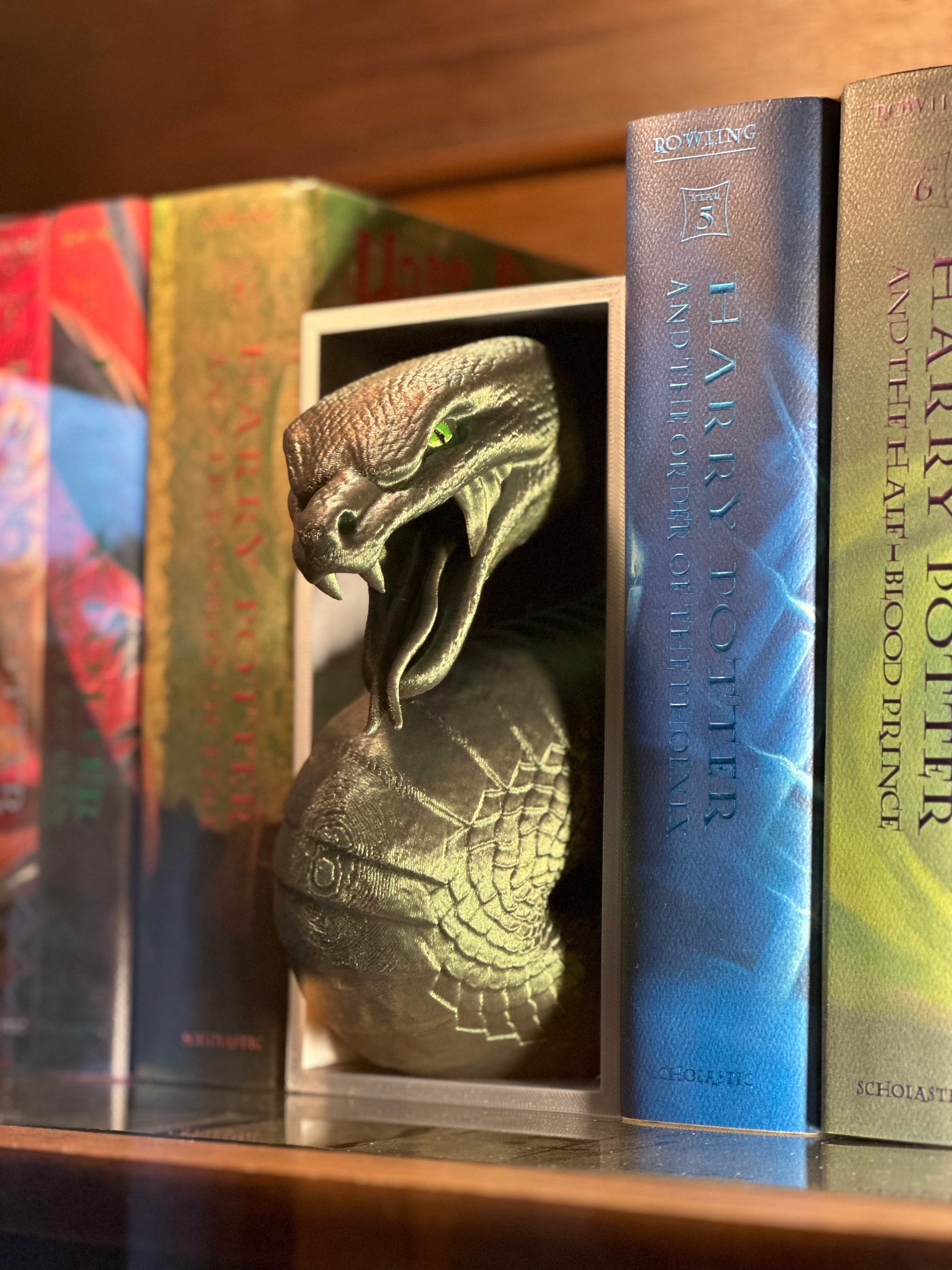 Snake Emerging- Slytherin Inspired Book Nook 3d model