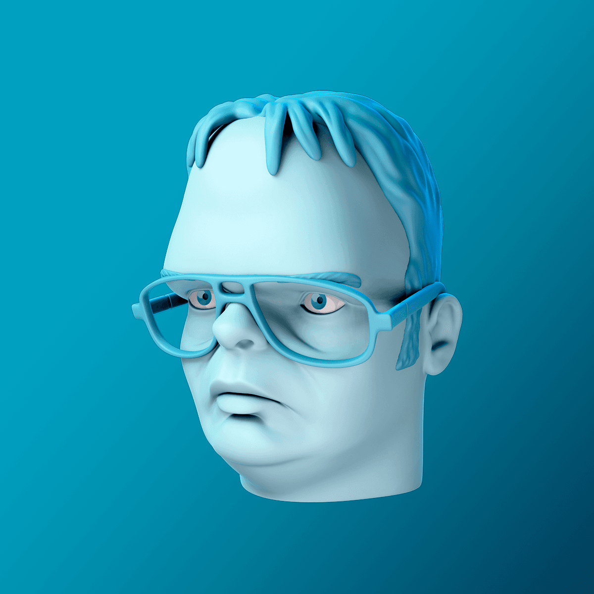 Dwight Schrute Bust 3d model