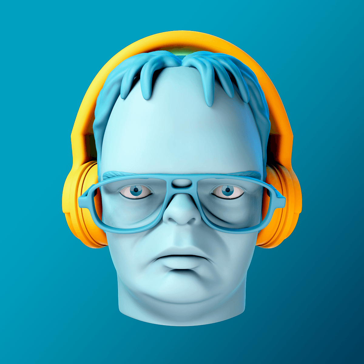 Dwight Schrute Bust 3d model