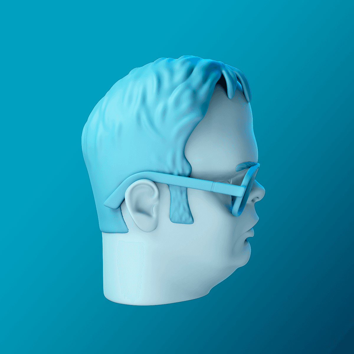 Dwight Schrute Bust 3d model