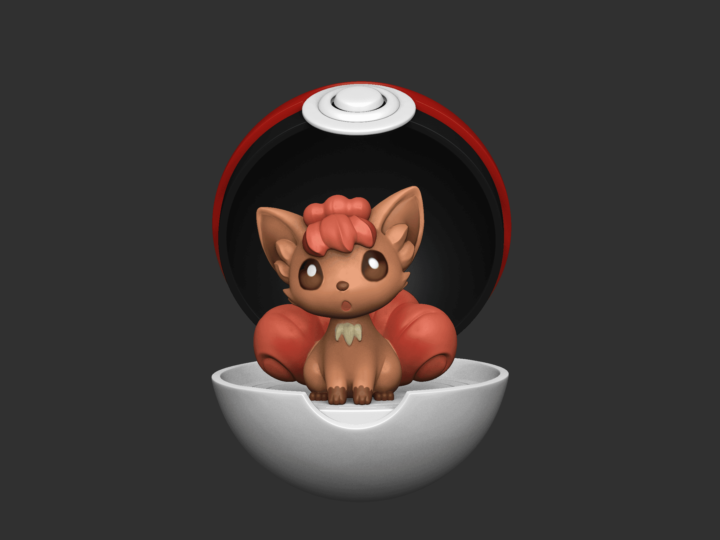 Vulpix Cute - Free 3D print model 3d model