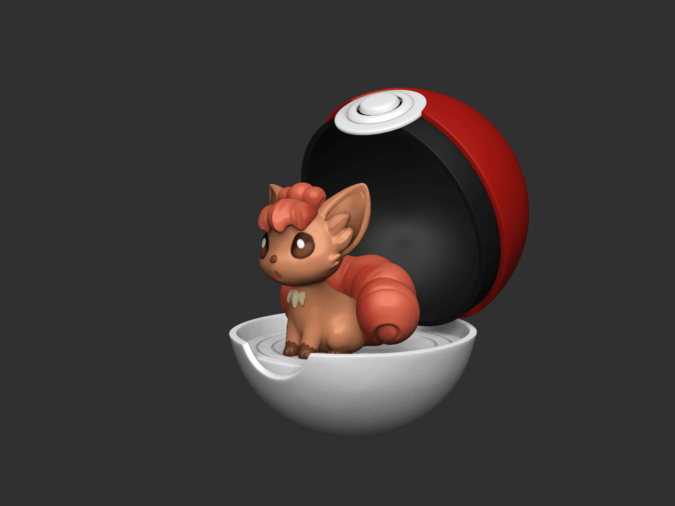 Vulpix Cute - Free 3D print model 3d model