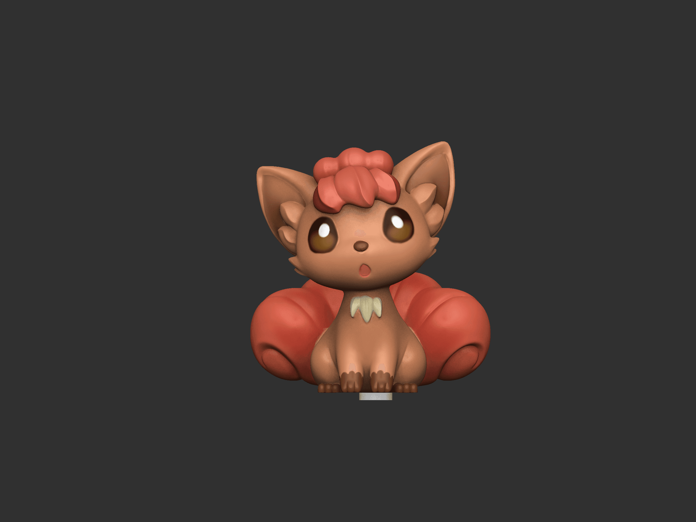 Vulpix Cute - Free 3D print model 3d model