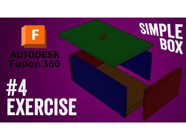 #4 Tutorial Fusion 360 - Simple Box | Pistacchio Graphic 3d model