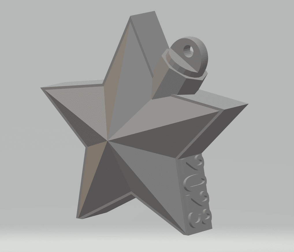 FHW: Star Ornament 2023 3d model