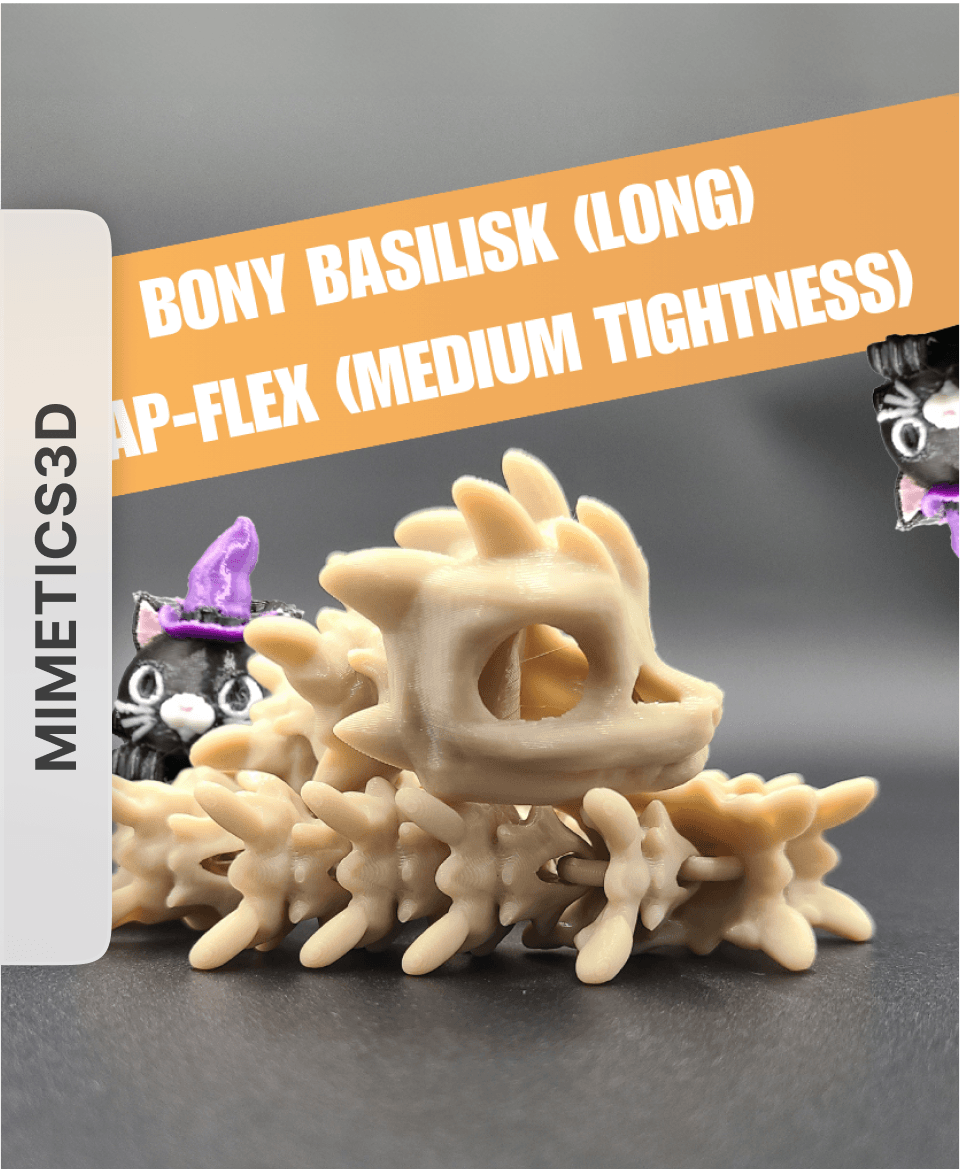  Long Bony Basilisk - Articulated Snap-Flex Fidget by Mimetics3D 3d model