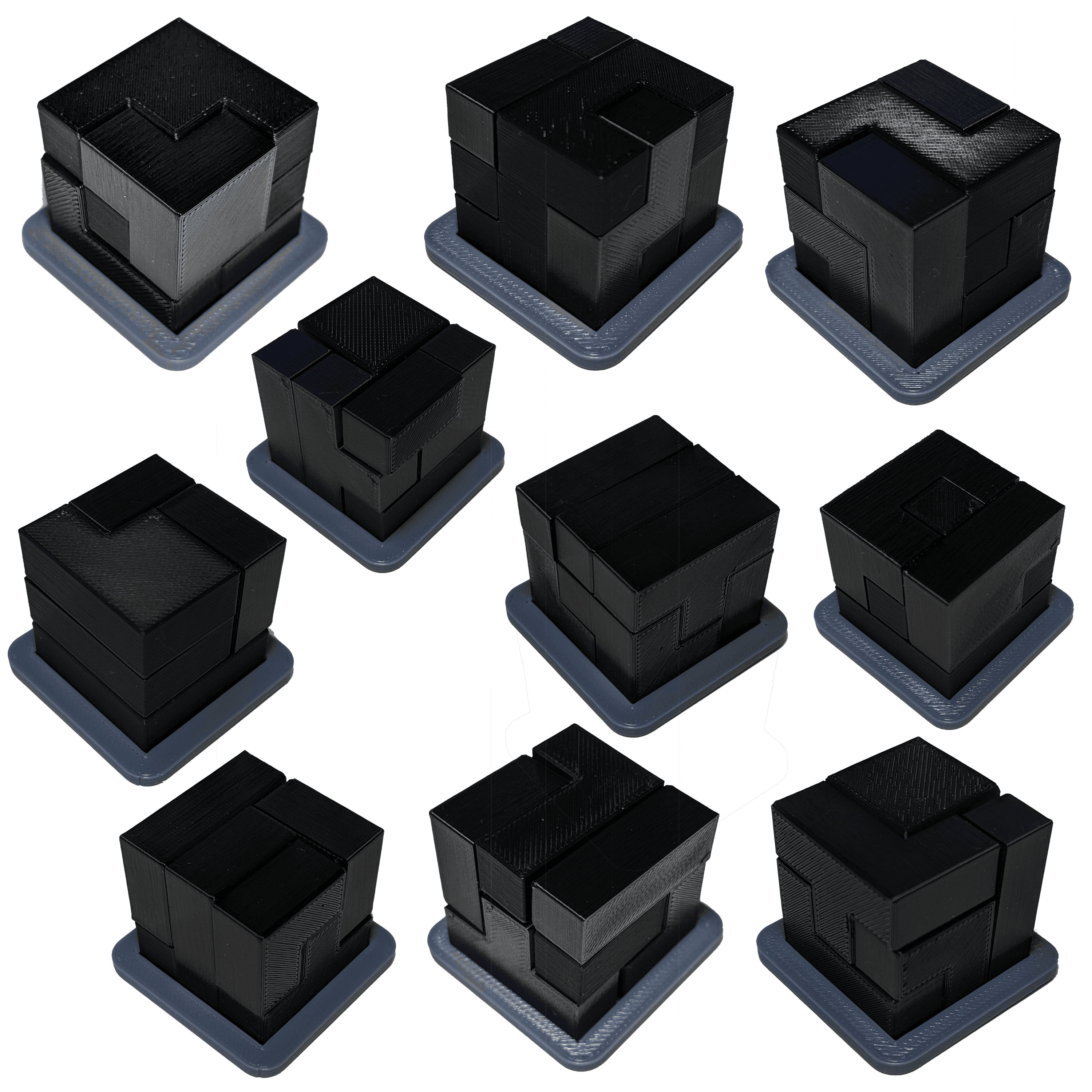 Puzzle cubes 3x3 3d model