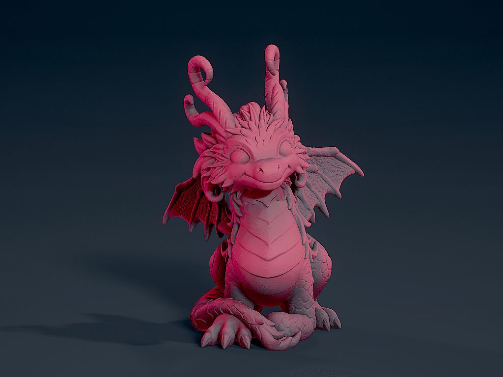 Cute Dragon 2 3d model