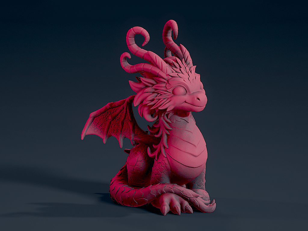 Cute Dragon 2 3d model