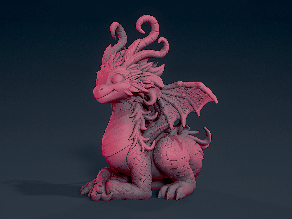 Cute Dragon 2 3d model