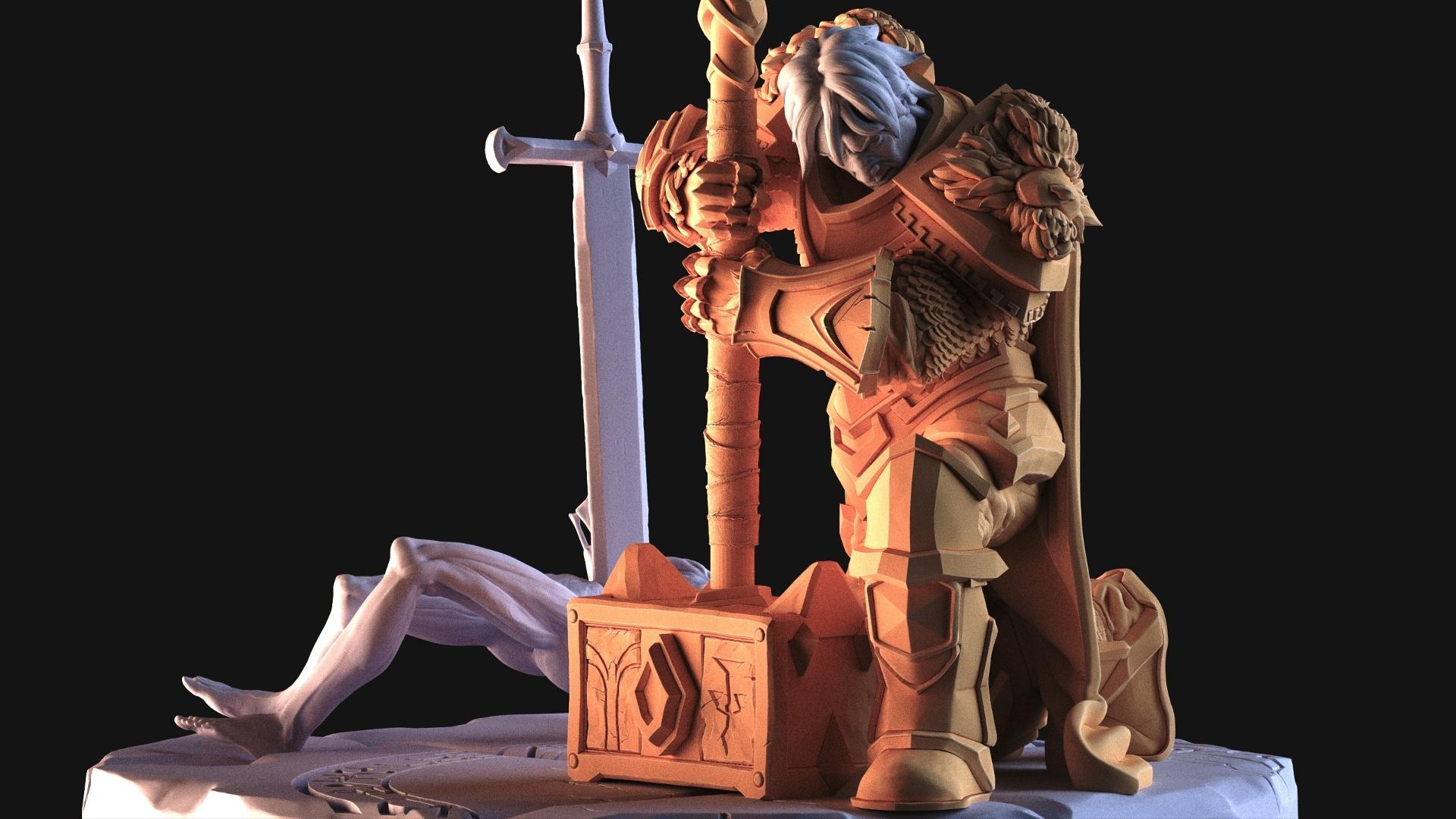 Paladin's revenge, 75mm collectible 3d model