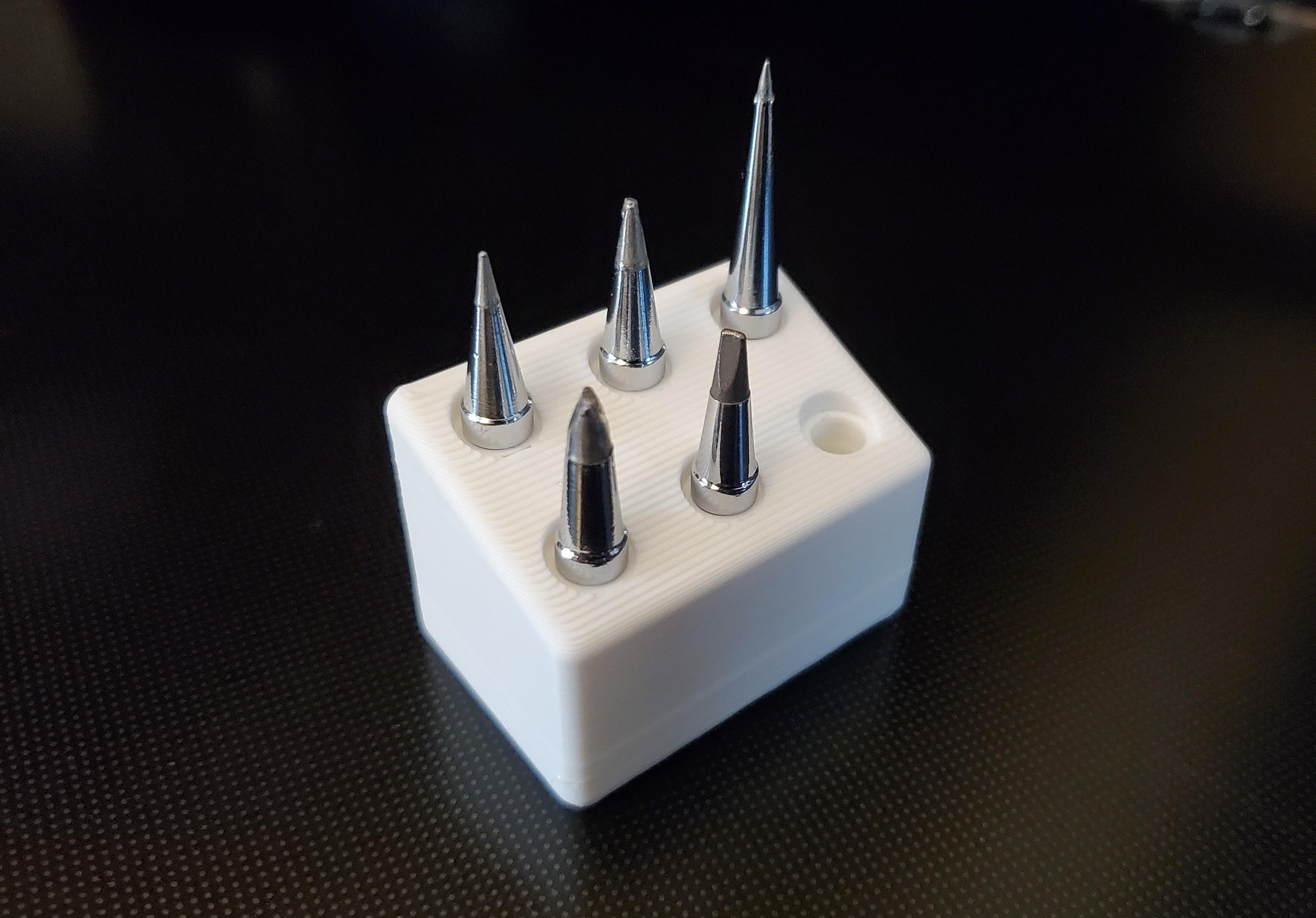 Weller ET soldering tip organizer (~5.5mm base ) 3d model