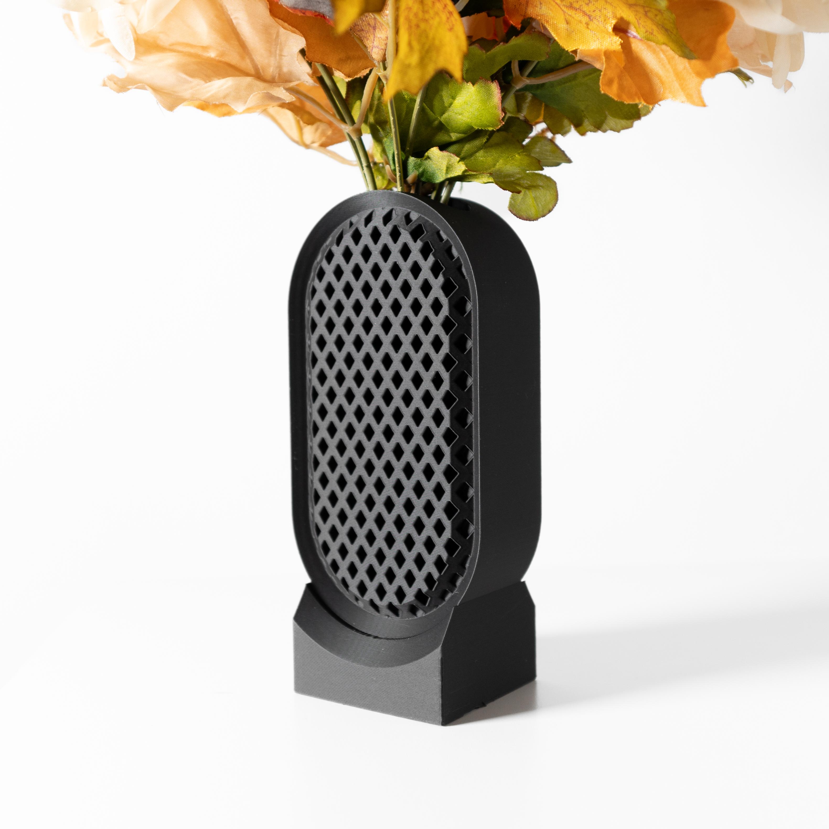 The Voson Vase, Modern and Unique Home Decor for Dried and Preserved Flower Arrangement  | STL File 3d model