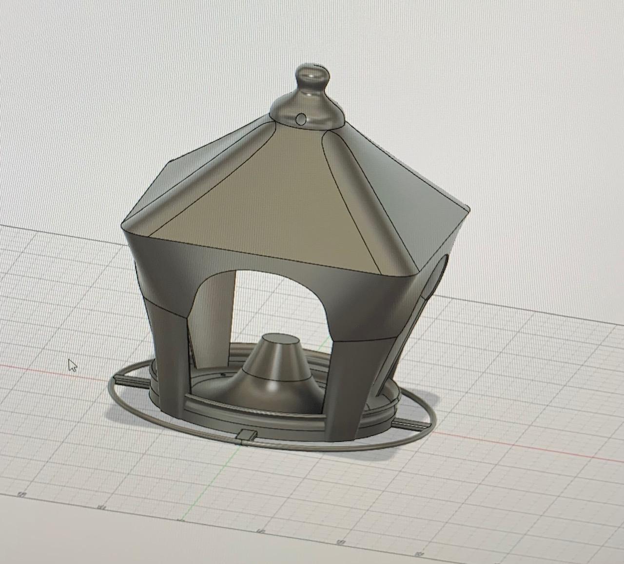 Simple Bird Feeder  3d model