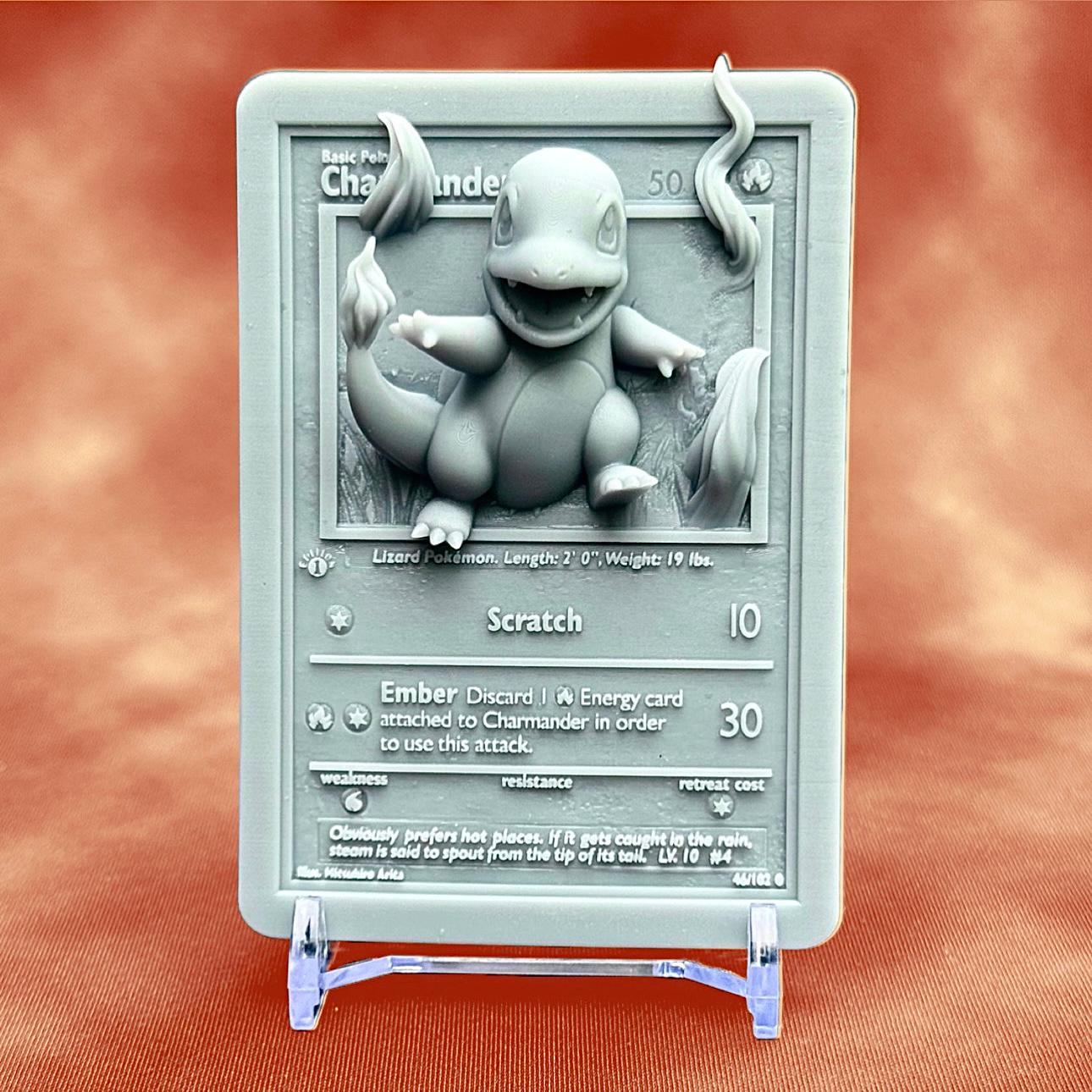 Charmander 3D Pokémon Pokemon Card 3d model