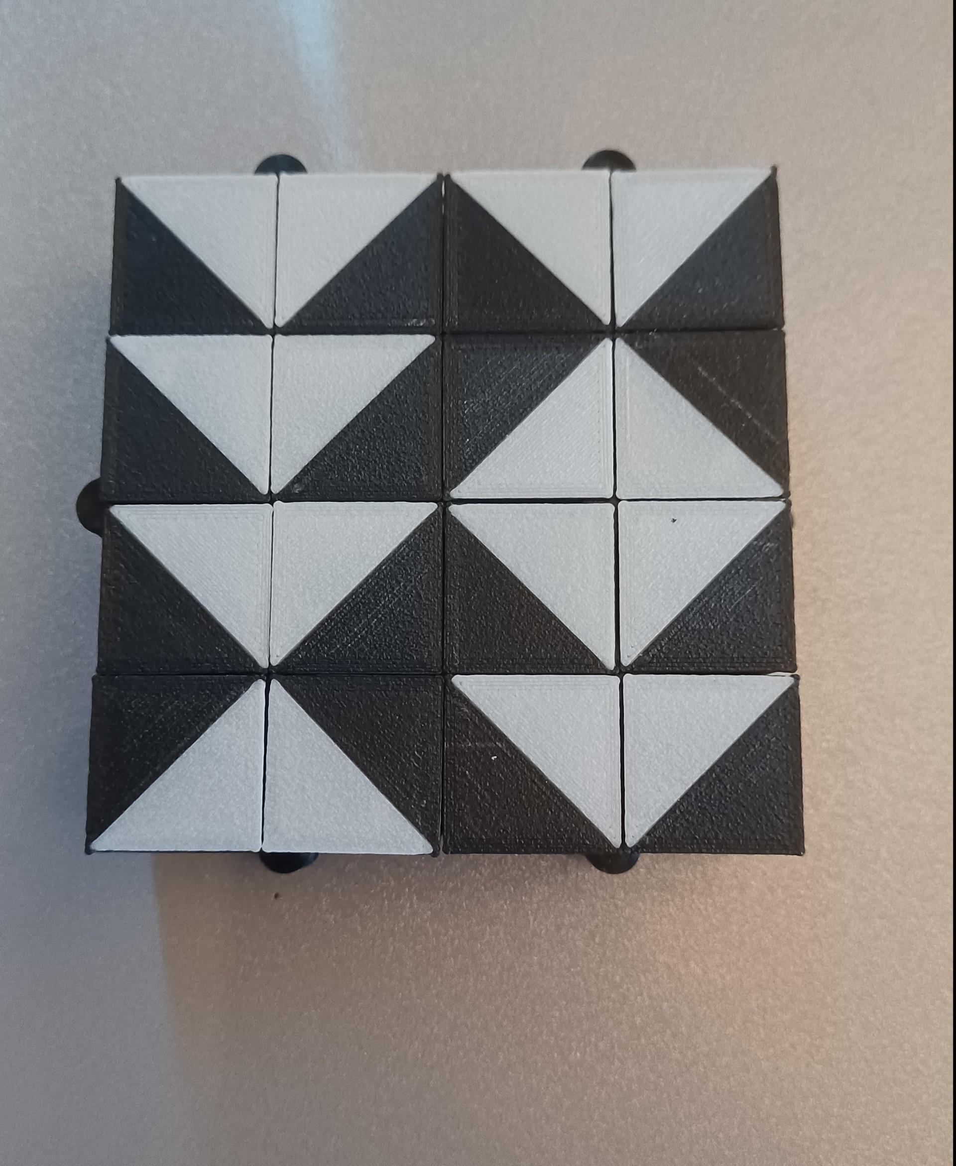 Auxetic Tile // 18mm Diagonal Split 3d model