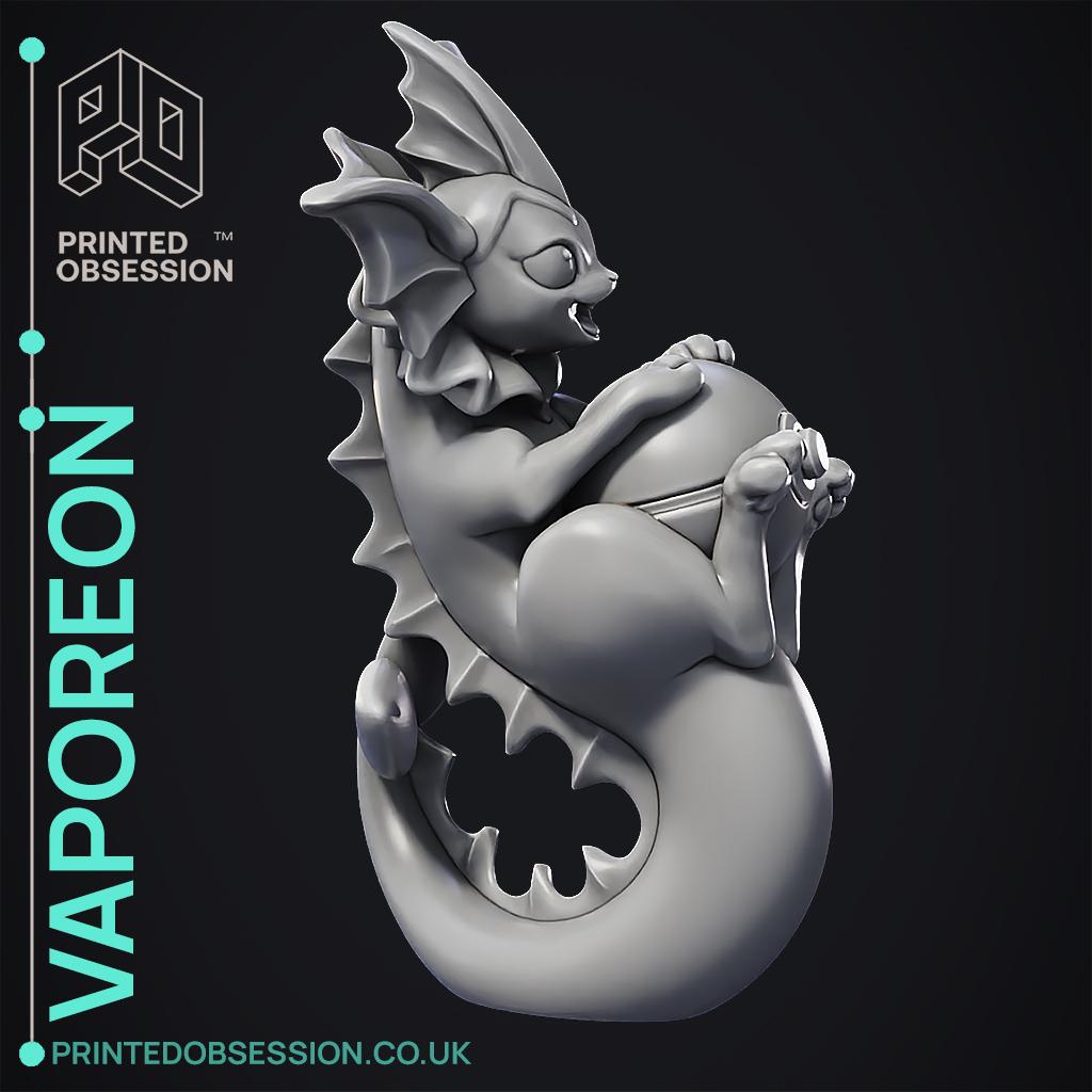 Vaporeon Swimming - Pokemon - Fan Art 3d model