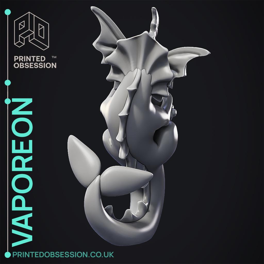 Vaporeon Swimming - Pokemon - Fan Art 3d model