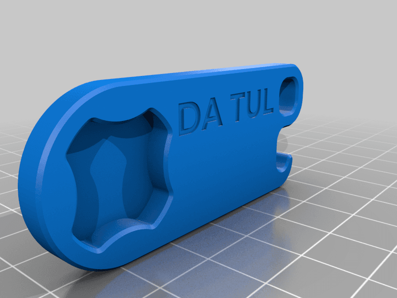 Da Tul - GoPro Thumb Screw Wrench, Micro SD Card Holder, and Bottle Opener 3d model