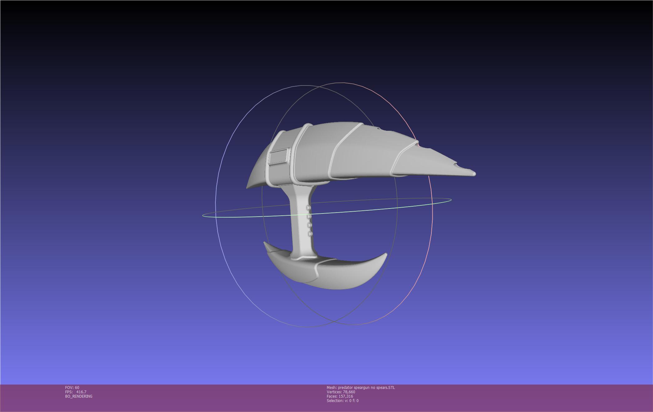 Predator Speargun Replica Printable Assembly 3d model