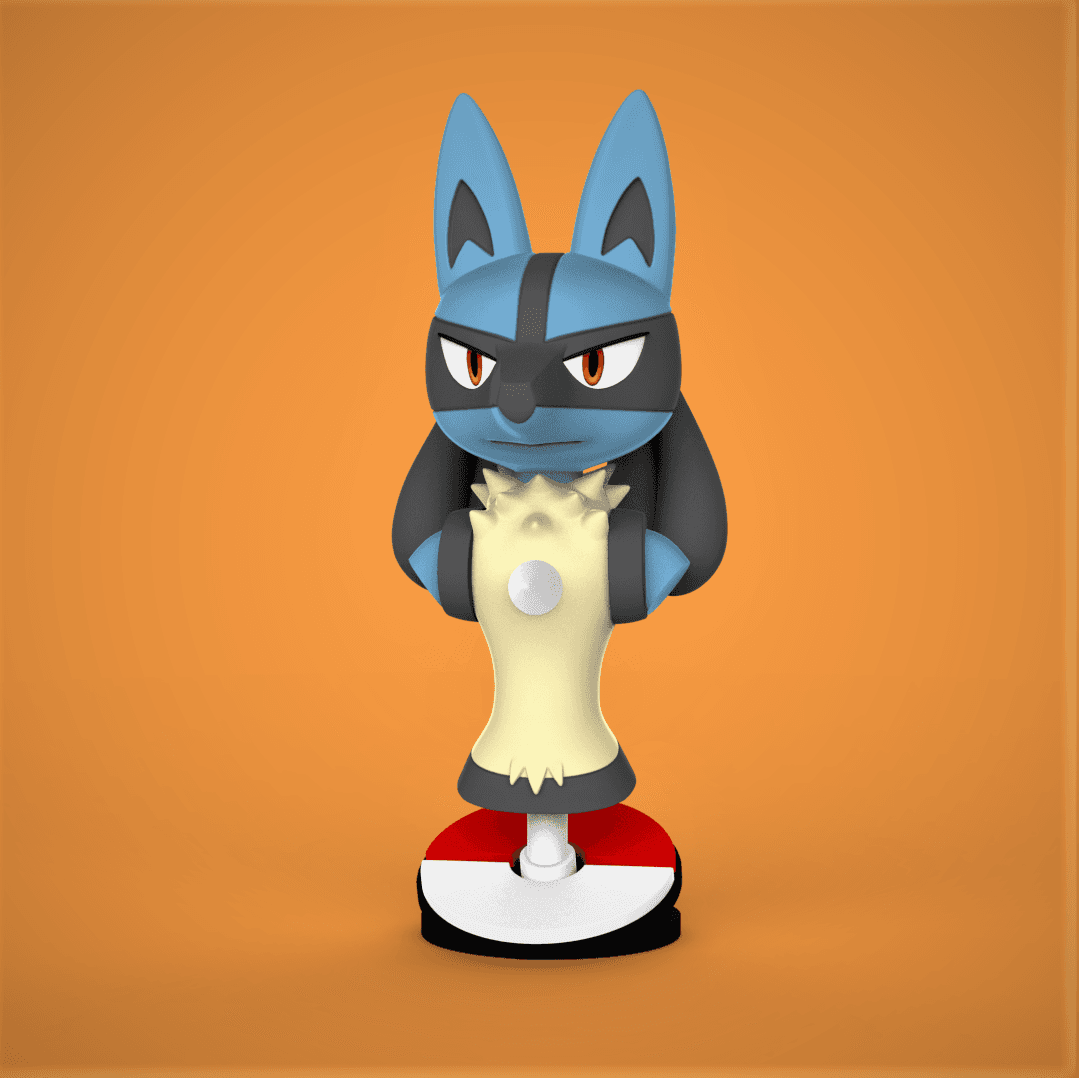 Lucario Pokemon Bust 3d model