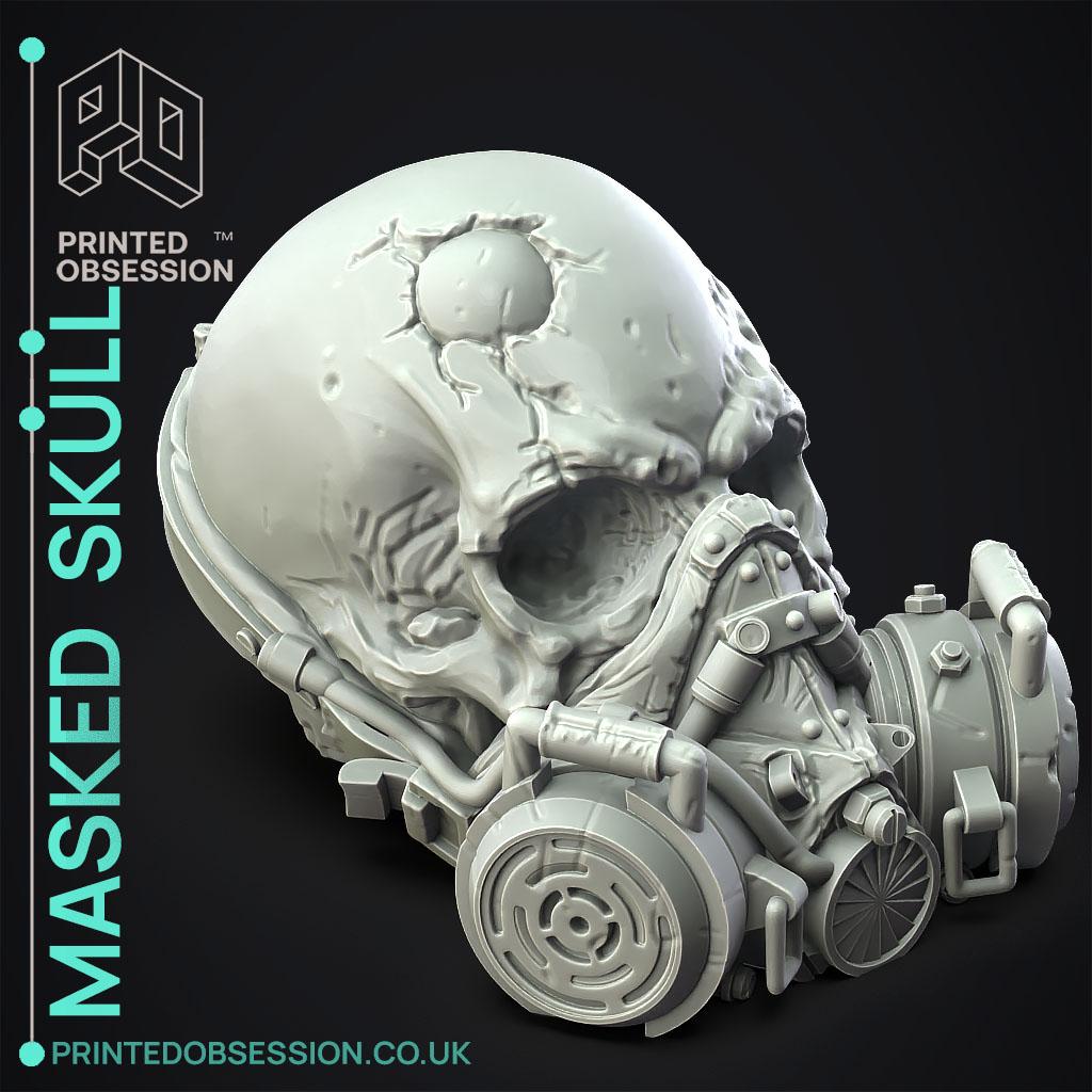 Masked Skull - Decoration 3d model