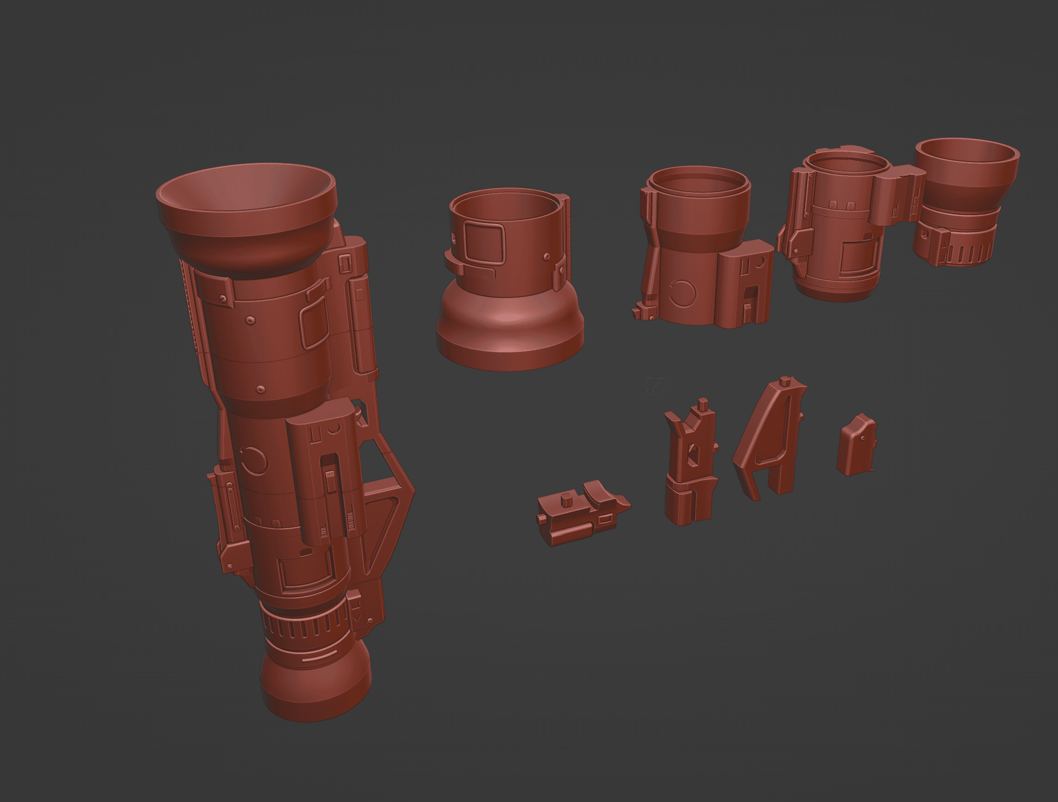 Pal World Bazooka 3d model