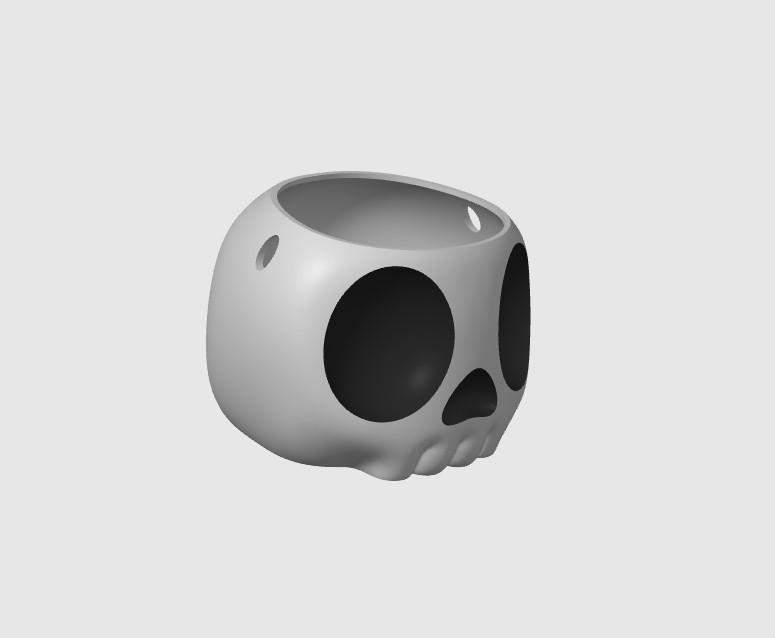 Skull Bin 3d model