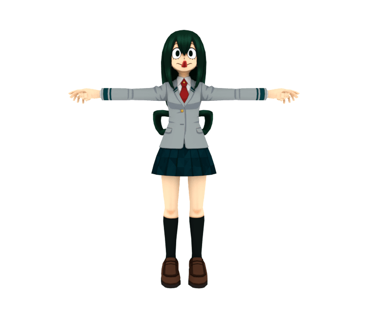 Tsuyu Asui (School Uniform) 3d model