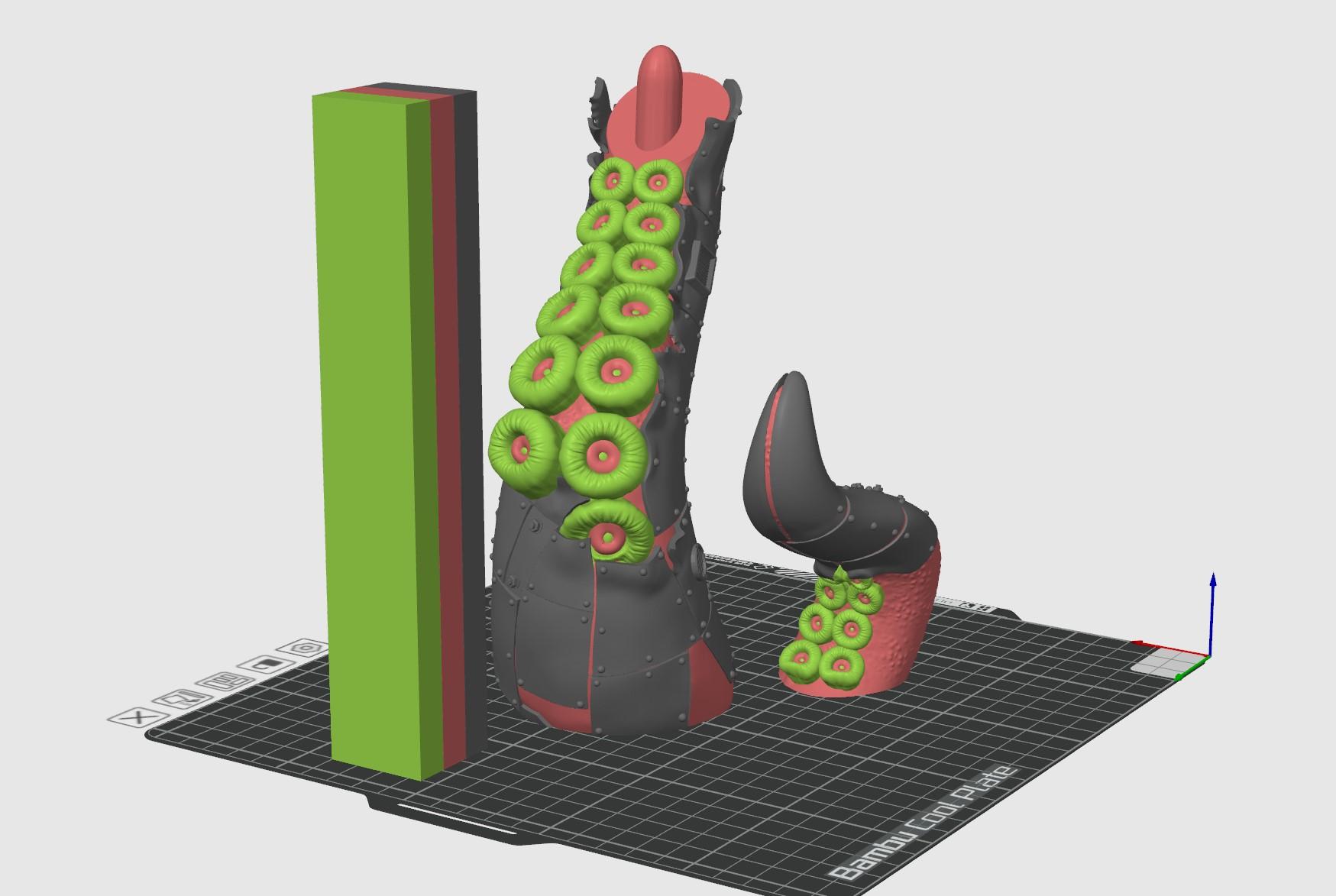 The Iron Tentacle - Headphones Holder 3d model