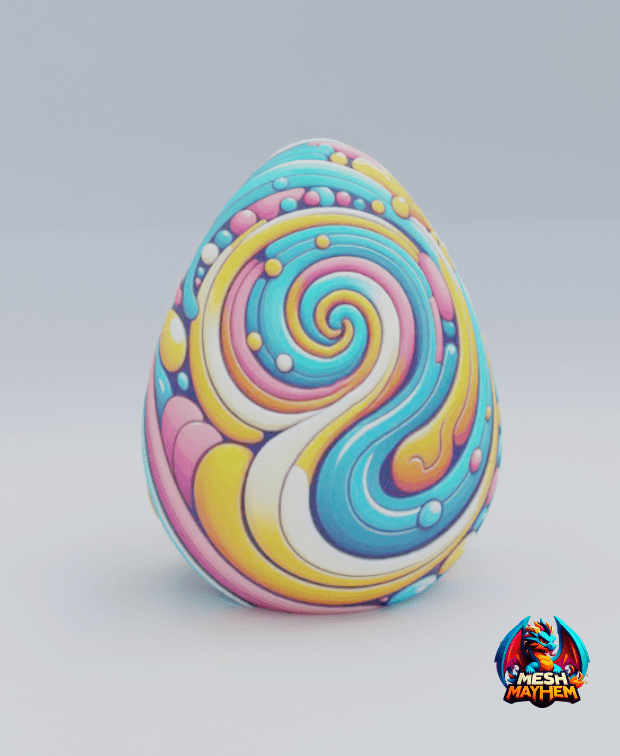 Articulated Dragon Egg 7  3d model