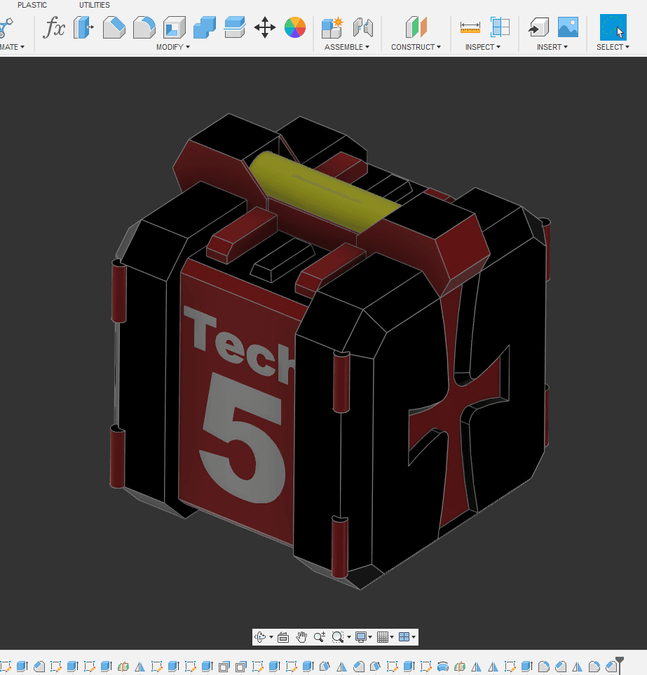 Azur Lane Tech 5 Gear Box Solid v35.stl 3d model