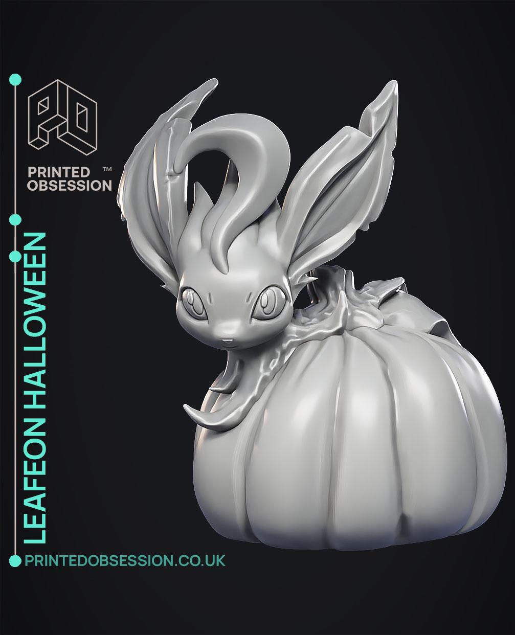 Leafeon Halloween - Pokemon - Fan Art 3d model