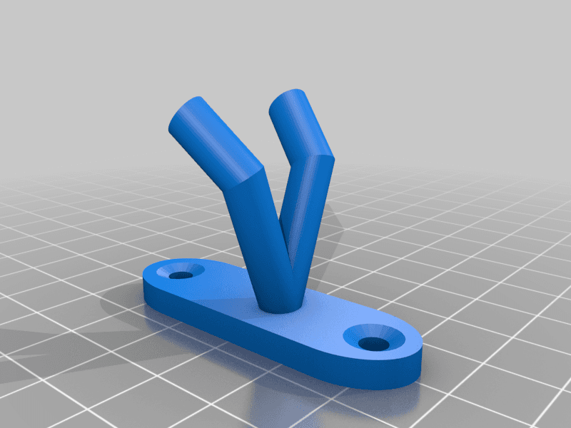 Simple wall mounted hooks 3d model