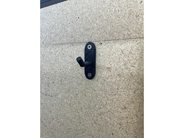 Simple wall mounted hooks 3d model