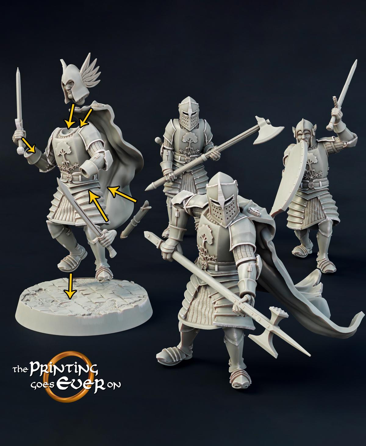 Modular Gonthan Men-at-Arms 3d model