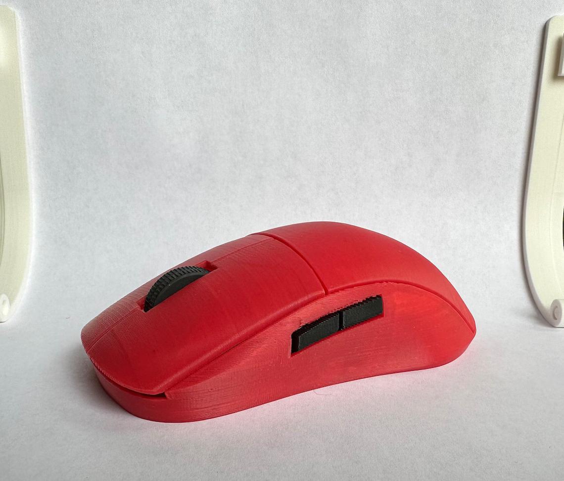 ZS-A1, 3D Printed Symmetric Wireless Mouse for Logitech G305 3d model