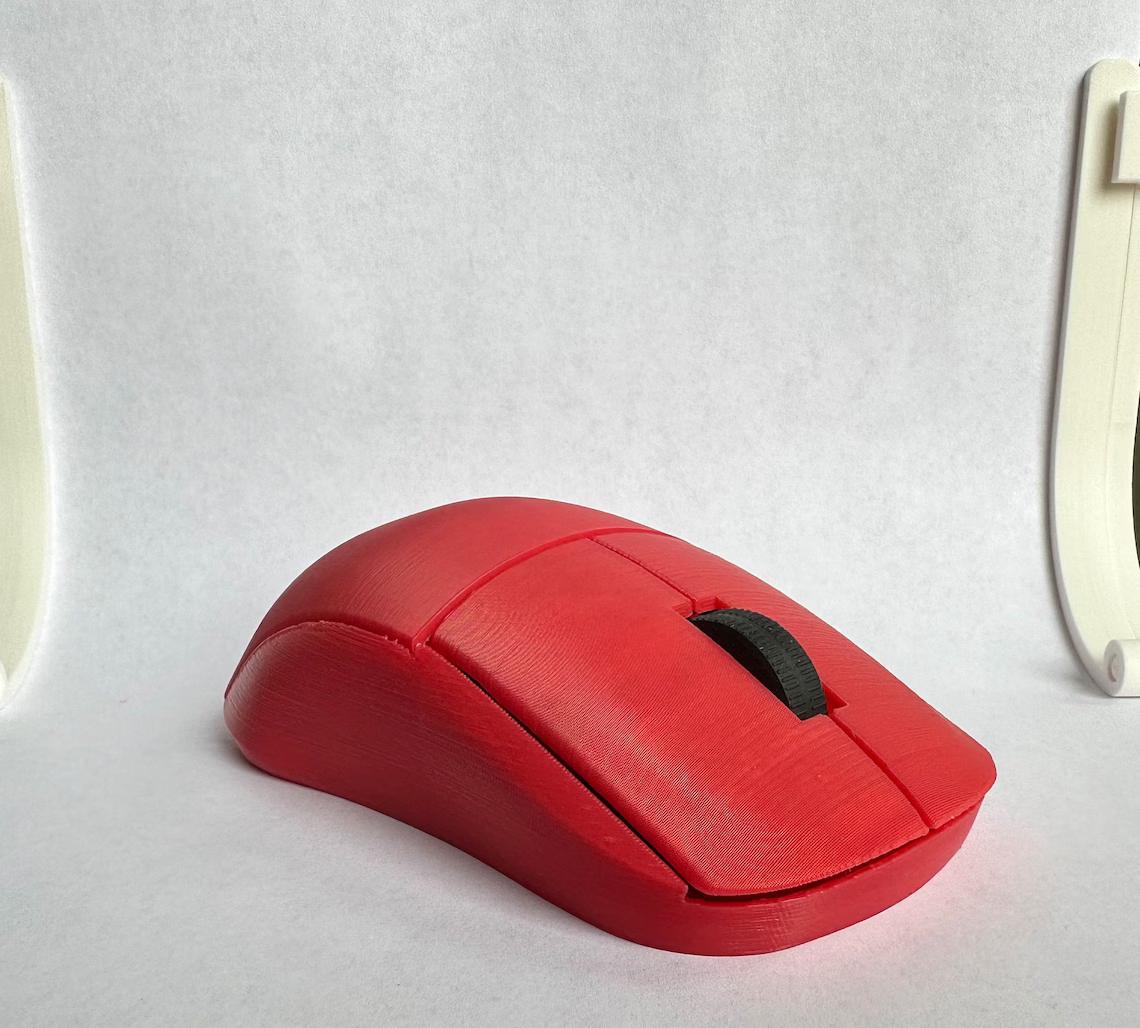 ZS-A1, 3D Printed Symmetric Wireless Mouse for Logitech G305 3d model